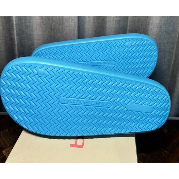 NIB J Slides SQUISH Turquoise /Yellow EVA Beach Slides. Brand New! Size 7 - Picture 9 of 13